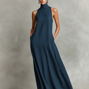 Chiara | Abito Maxi Collo Alto