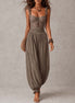 Nieves | Completo Bandeau in Pizzo e Pantaloni Harem