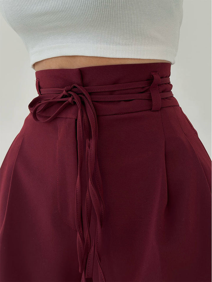Alessandra | Pantalone a Vita Alta e Gamba Ampia