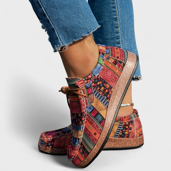 Rossana | Sneakers Comfort Patchwork con Platform