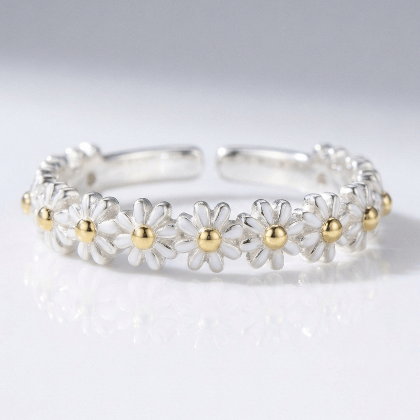 Anello Gardenia Regolabile
