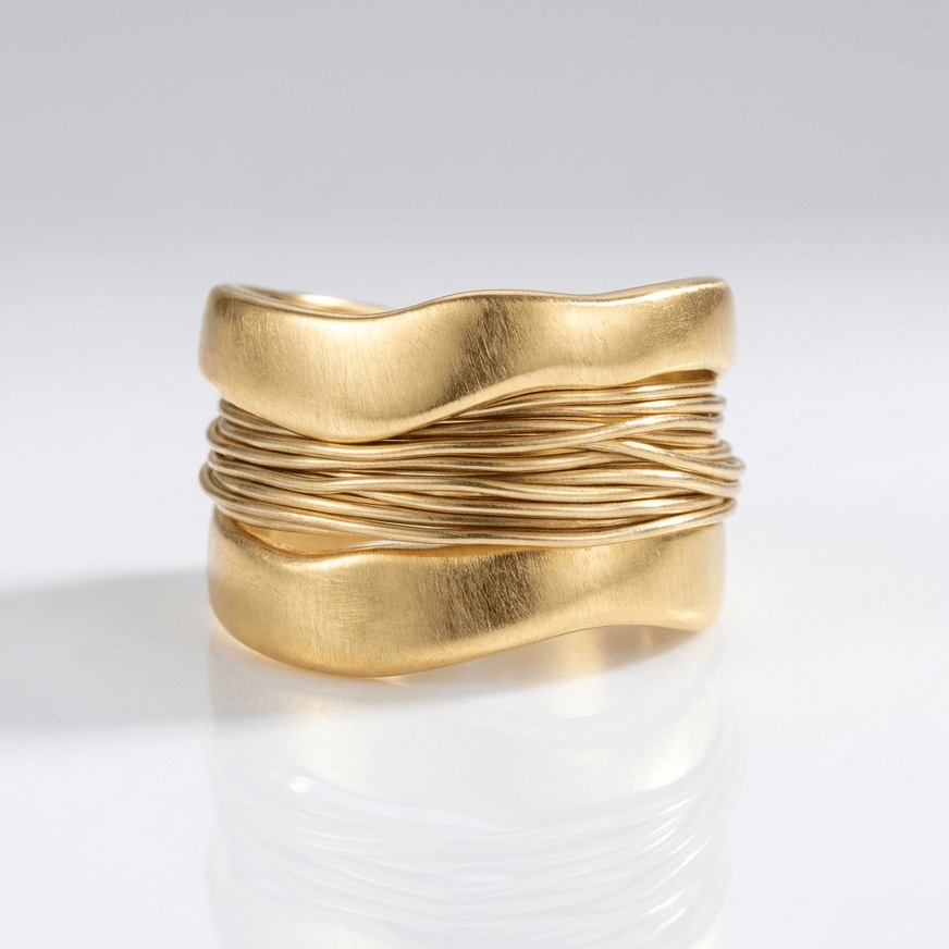 Anello Stile Intrecciato