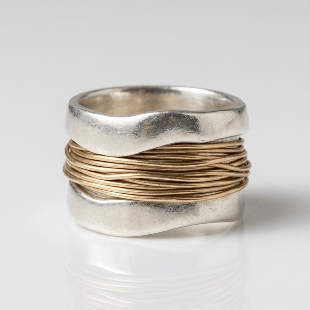 Anello Stile Intrecciato