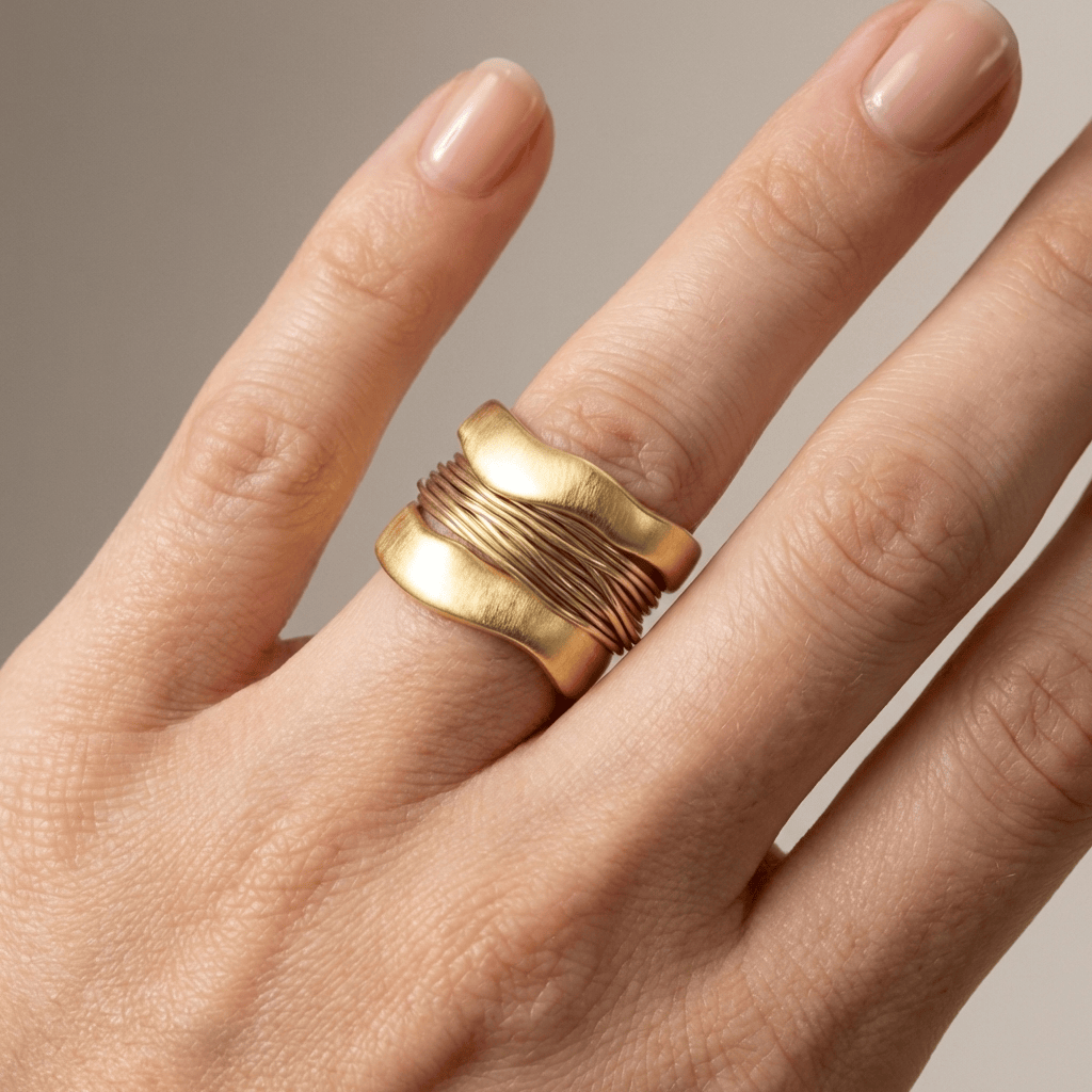 Anello Stile Intrecciato