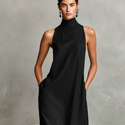 Chiara | Abito Maxi Collo Alto