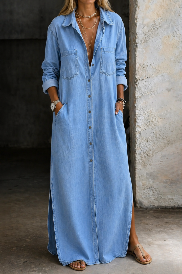 Domenica | Abito Chic con Bottoni
