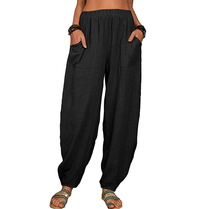 Cinzia | Pantalone Harem in Cotone e Lino