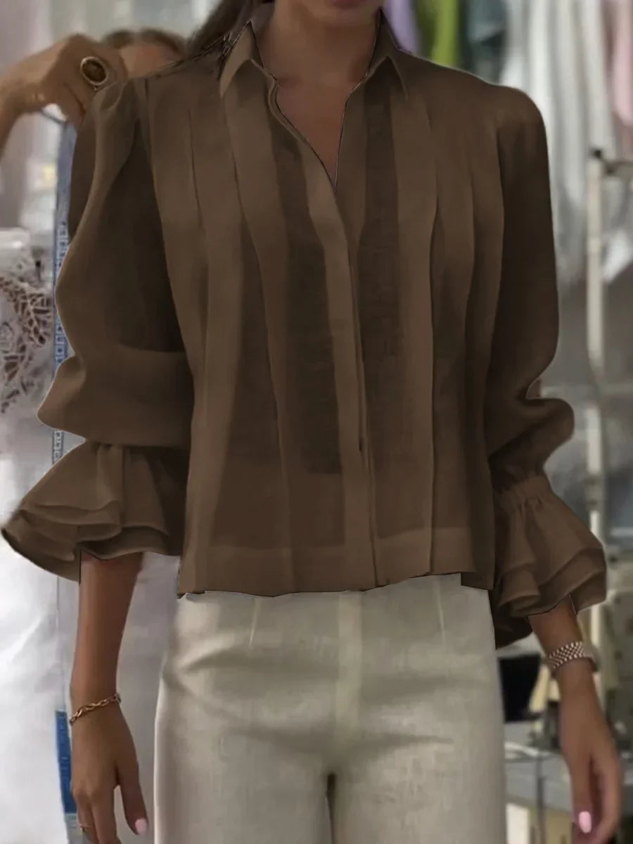 Vittoria | Blusa Plissettata in Cotone