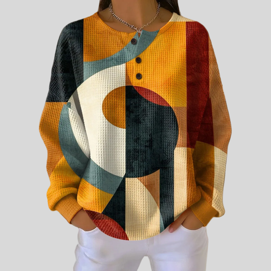 Aurelia | Felpa Geometrica Mosaico