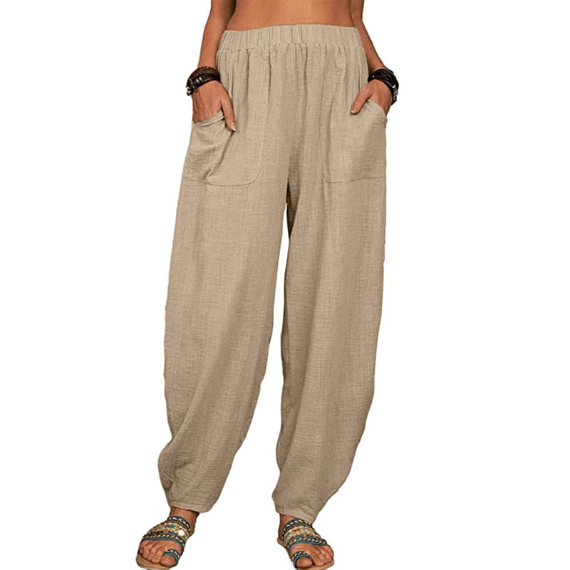 Cinzia | Pantalone Harem in Cotone e Lino