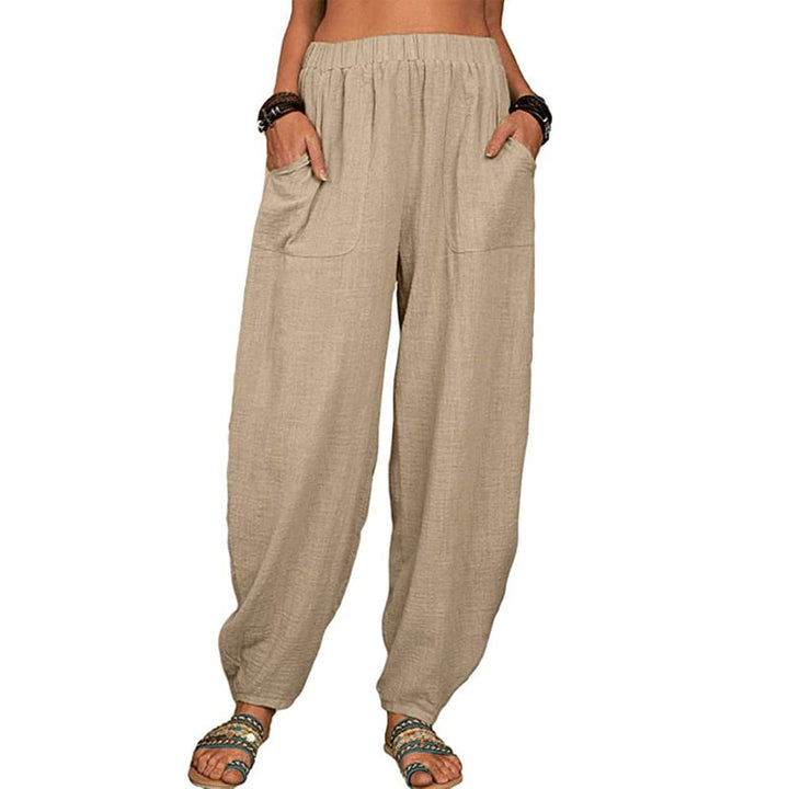 Cinzia | Pantalone Harem in Cotone e Lino