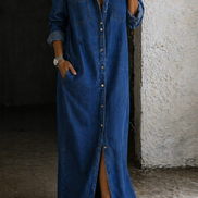 Delana | Abito con Bottoni Casual Chic