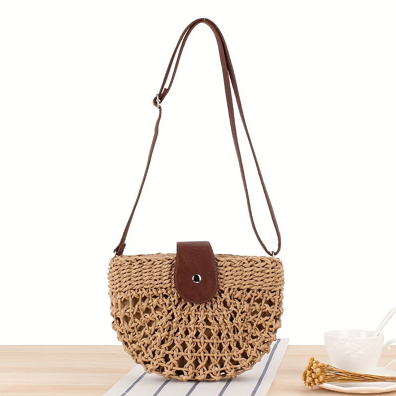 Giuseppina | Borsa Mezzaluna Intrecciata dal Fascino Bohème