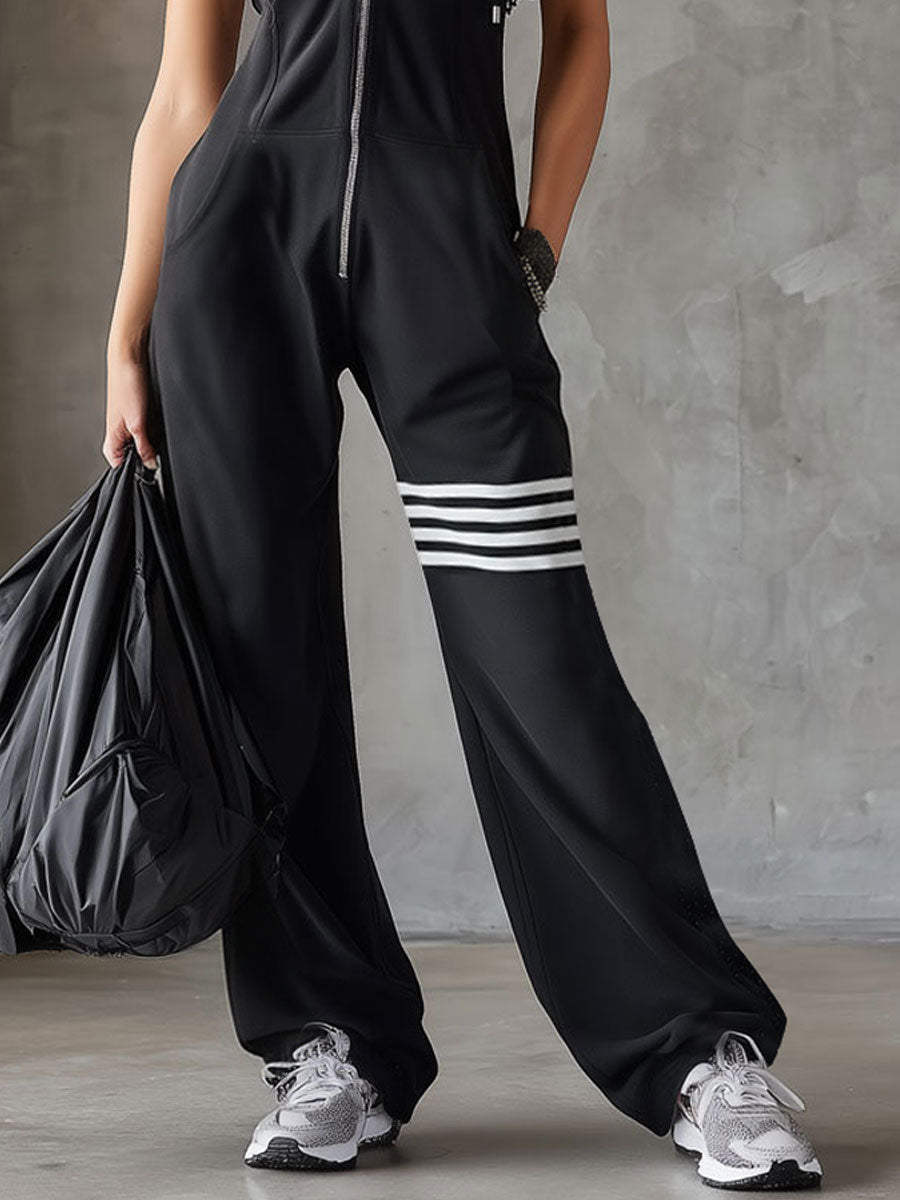 Zara Flow | Tuta sportiva retrò con cappuccio e righe