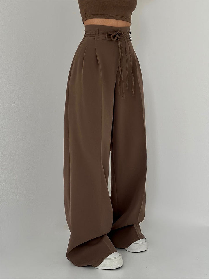 Alessandra | Pantalone a Vita Alta e Gamba Ampia