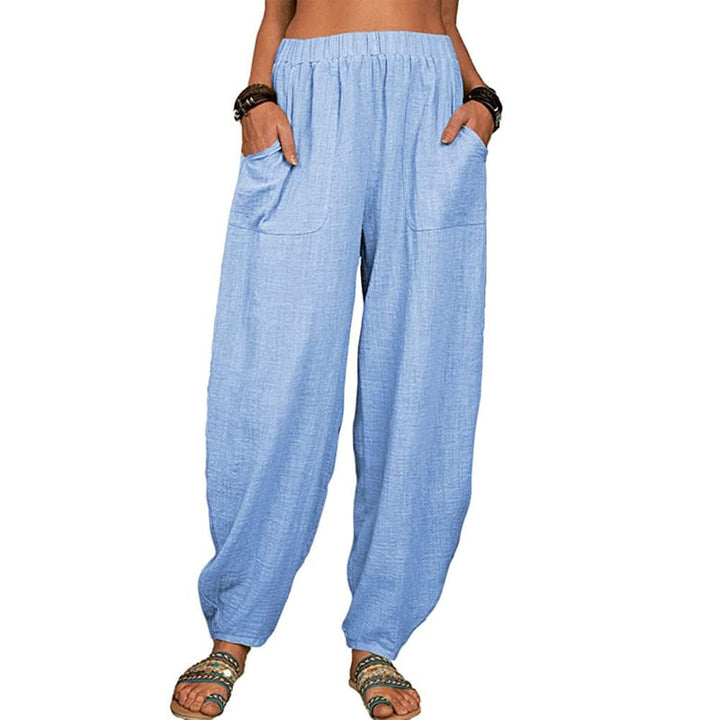 Cinzia | Pantalone Harem in Cotone e Lino