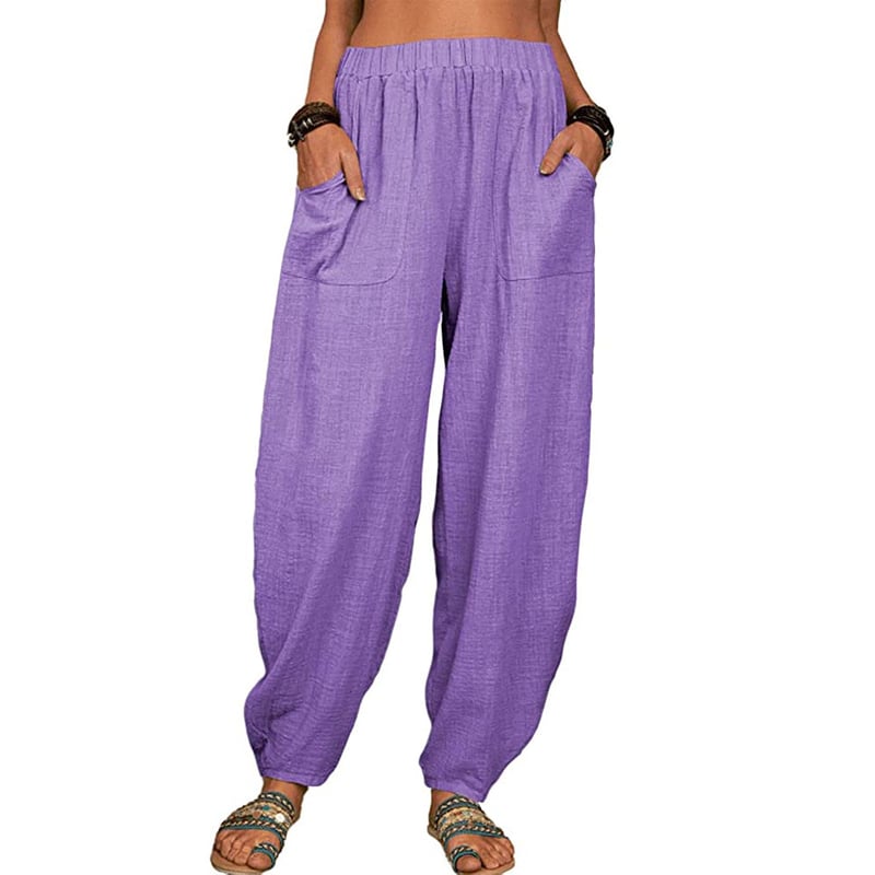 Cinzia | Pantalone Harem in Cotone e Lino