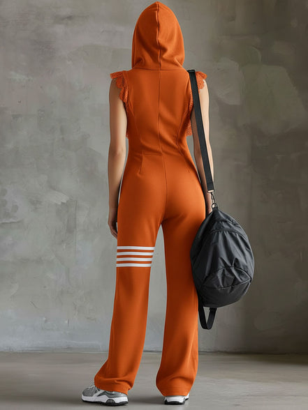 Zara Flow | Tuta sportiva retrò con cappuccio e righe