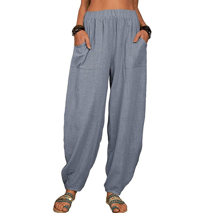 Cinzia | Pantalone Harem in Cotone e Lino