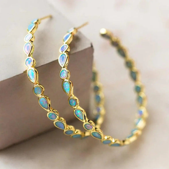 Orecchini Vintage Aurora Blu