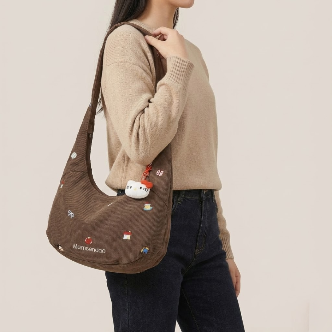 Noelia | Borsa in Velluto a Coste