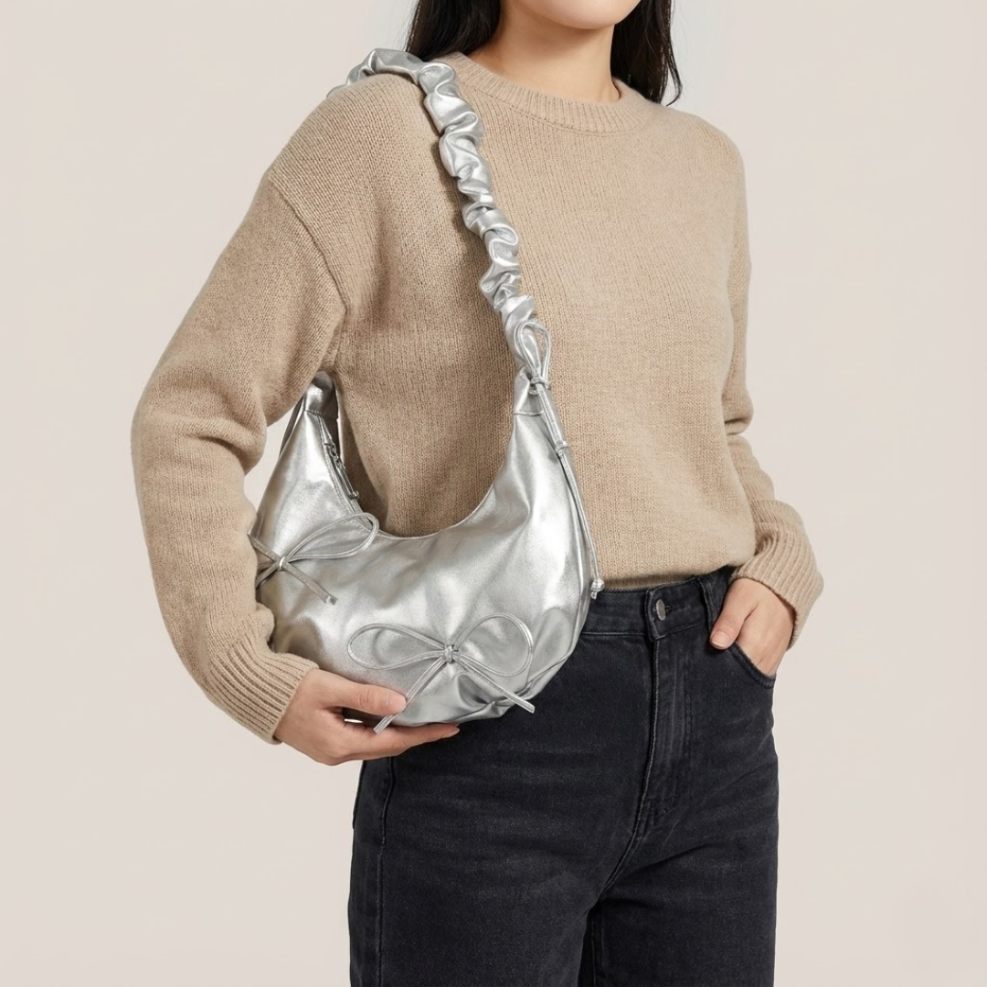 Cleofe | Borsa a Mano Arricciata