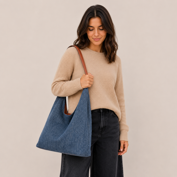 Aldina | Borsa Tote in Denim