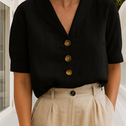 Classic Femme | Elegante camicetta in lino casual