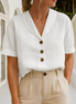 Classic Femme | Elegante camicetta in lino casual
