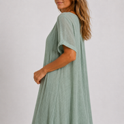 Violette - Robe longue fluide en lin