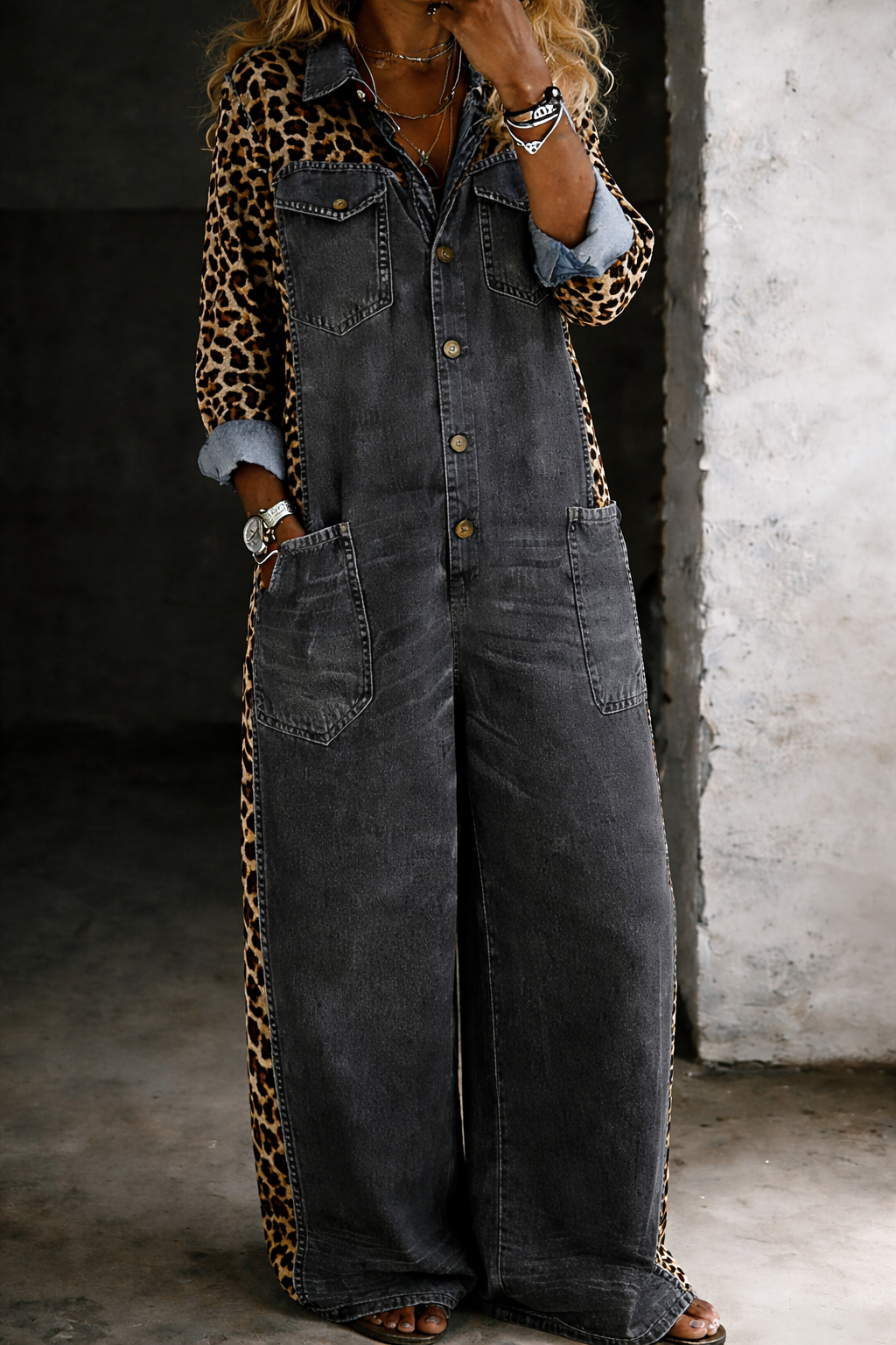 Amanda | Tuta Intera Denim Versatile
