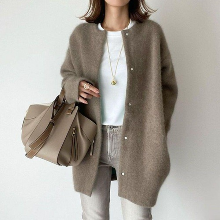 Martina | Cardigan Scamosciato