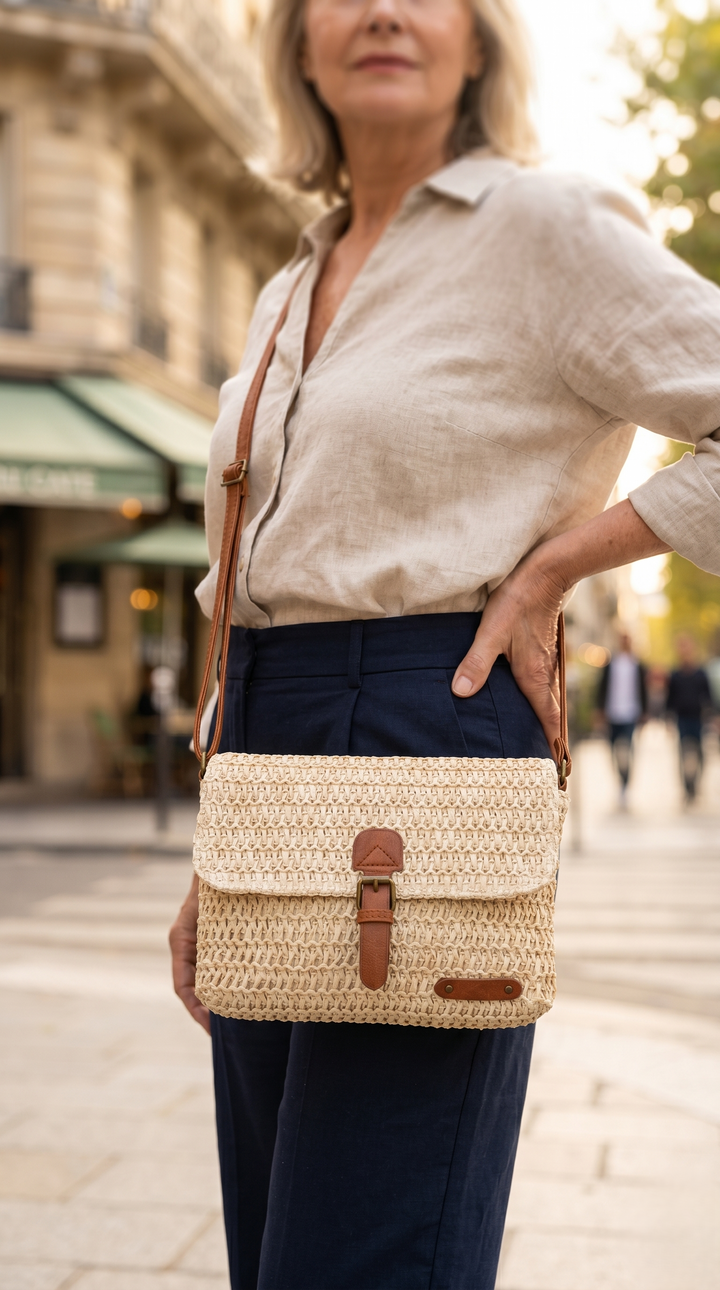 Chantal | Borsa a Tracolla Tessuta