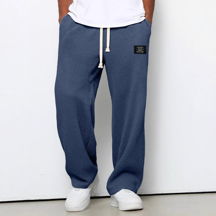 Leroy| Pantaloni Larghi con Trama a Nido d’Ape