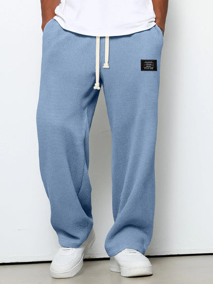 Leroy| Pantaloni Larghi con Trama a Nido d’Ape