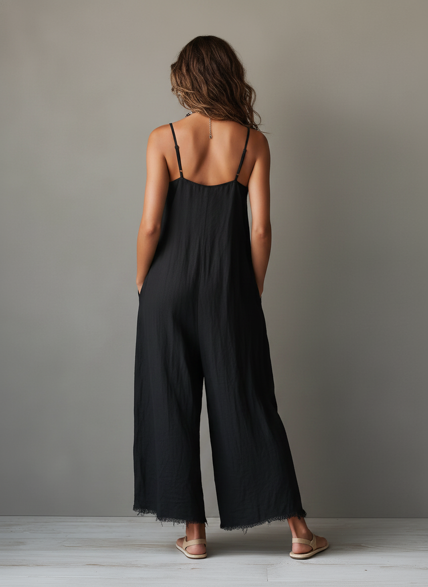 Caterina | Tuta Nera Minimalista