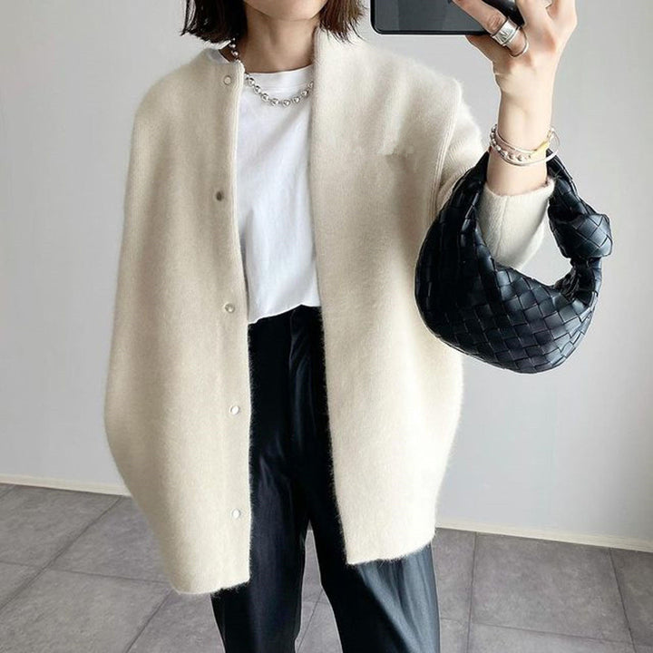 Martina | Cardigan Scamosciato