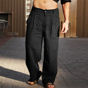 Lino Core – Pantaloni in lino a gamba larga