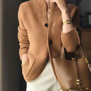 WarmWave | Cardigan con bottoni in misto cashmere
