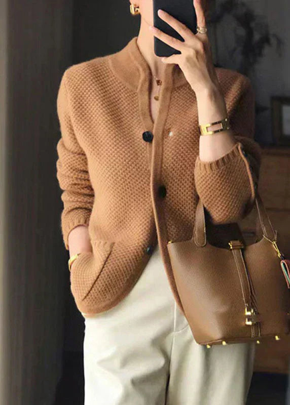 WarmWave | Cardigan con bottoni in misto cashmere