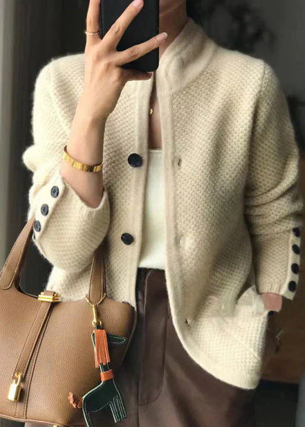 WarmWave | Cardigan con bottoni in misto cashmere