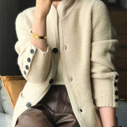 WarmWave | Cardigan con bottoni in misto cashmere