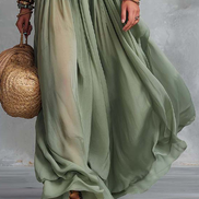 Ottavia | Abito maxi bohemien con stampa floreale