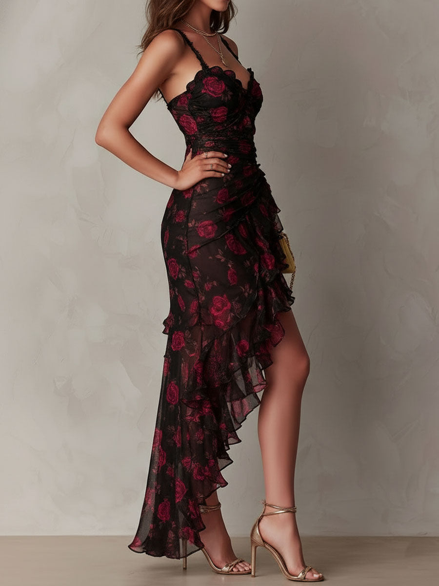 Camelia | Abito Bohémien con Pizzo