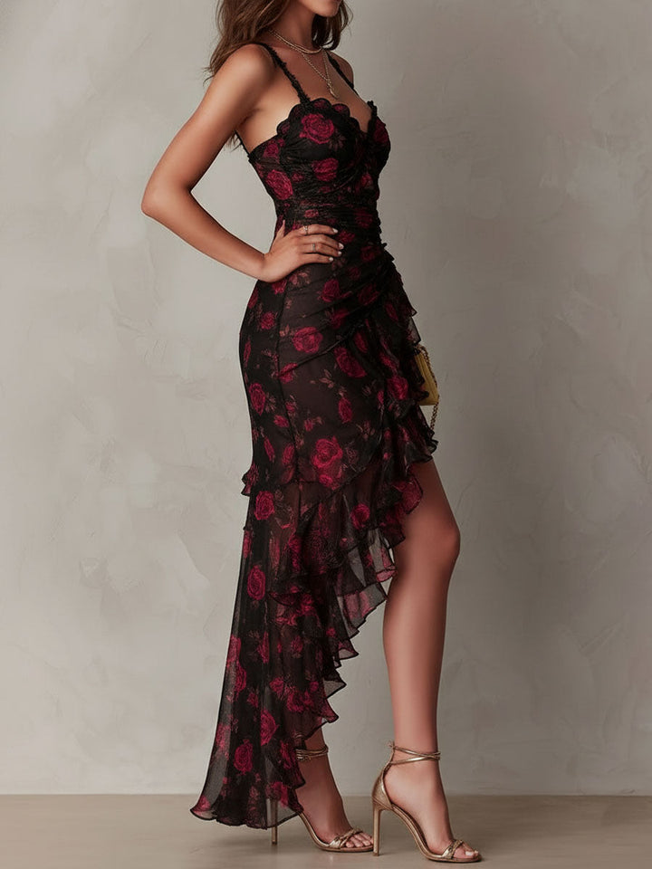 Camelia | Abito Bohémien con Pizzo