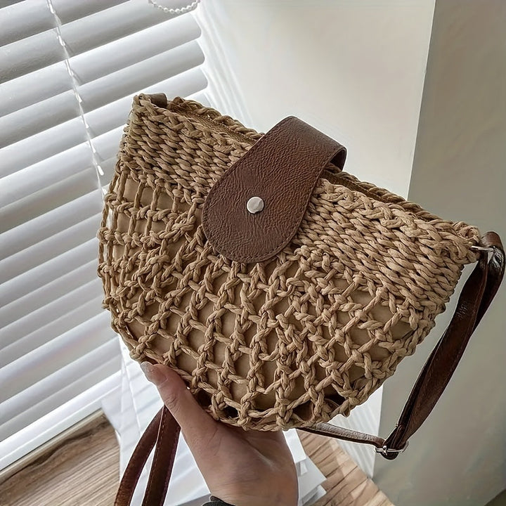Giuseppina | Borsa Mezzaluna Intrecciata dal Fascino Bohème