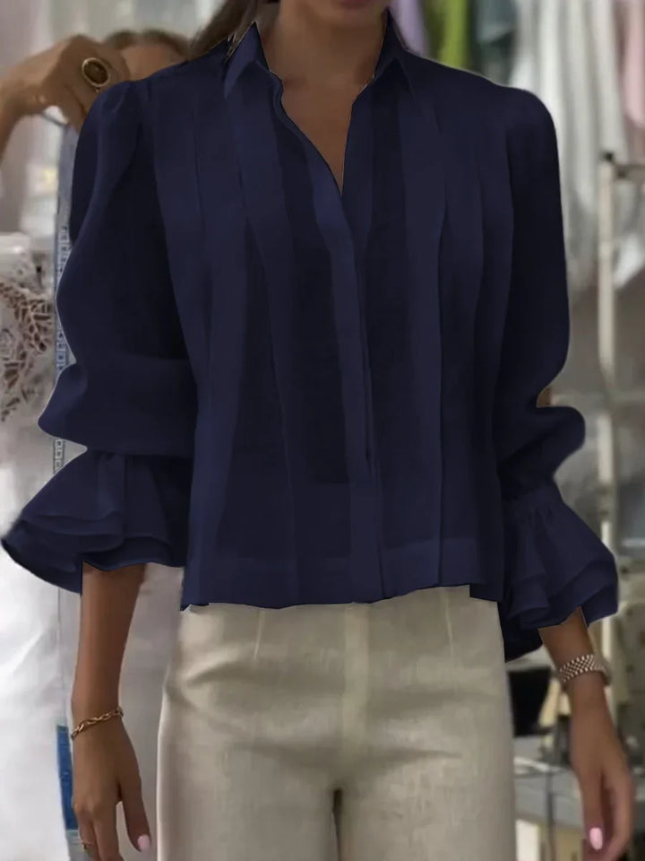 Vittoria | Blusa Plissettata in Cotone