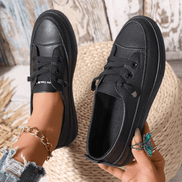 Elowen – Scarpe basse ortopediche da donna bianche con lacci – Soletta morbida e traspirante