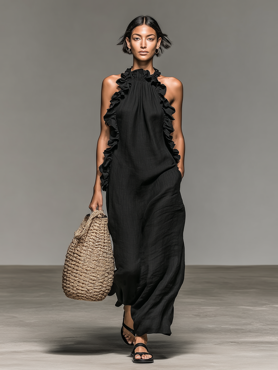 Lia | Abito Leggero con Tasche