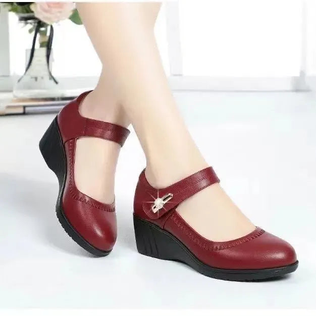 Marcella | Mules in Pelle Morbida con Tacco Comfort